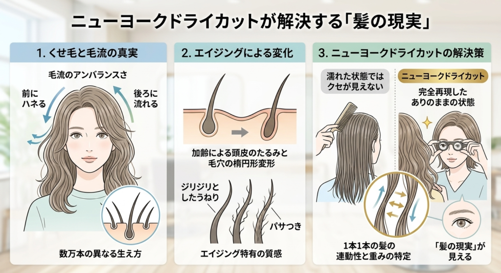 ニューヨークドライカットが大人の髪の悩み解決！